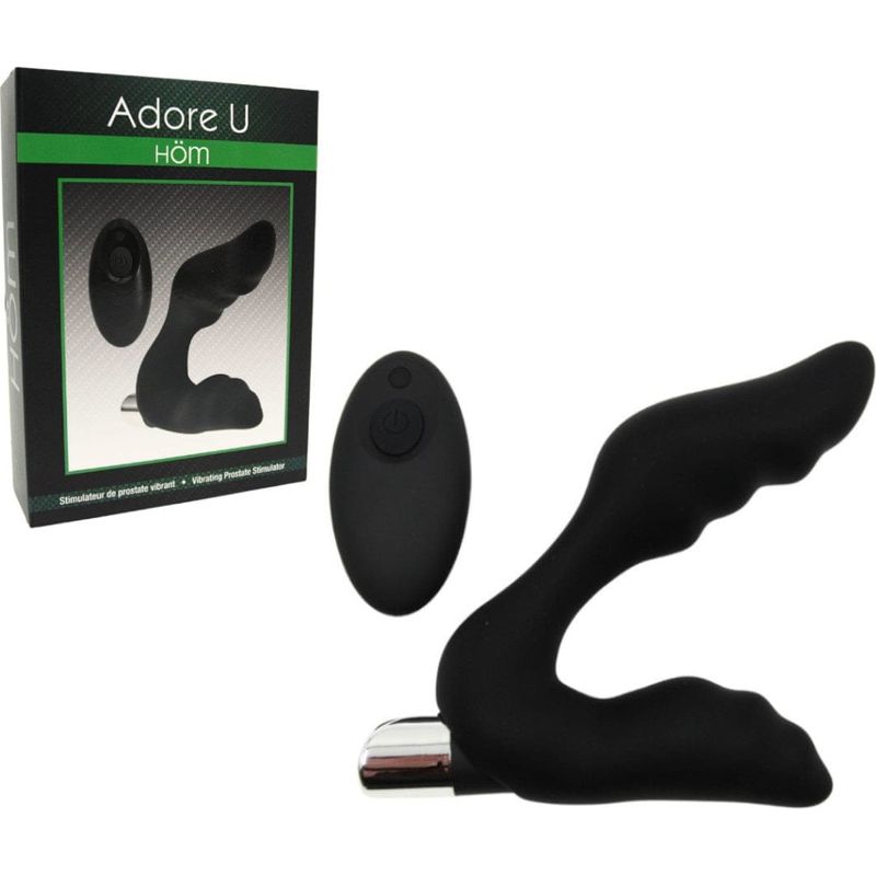 Prostate - Adore U Höm - Stimulateur De Prostate Avec Télécommande - Courbe Prononcée Adore U Höm Sensations plus