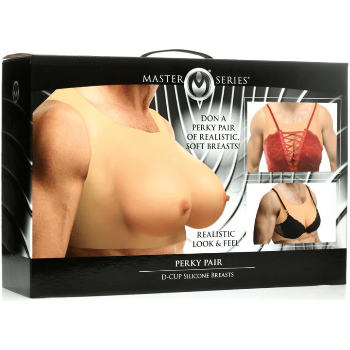 Prothèse Mammaire - Master Series - Perky Pair D-Cup Silicone Breasts Master Series Sensations plus