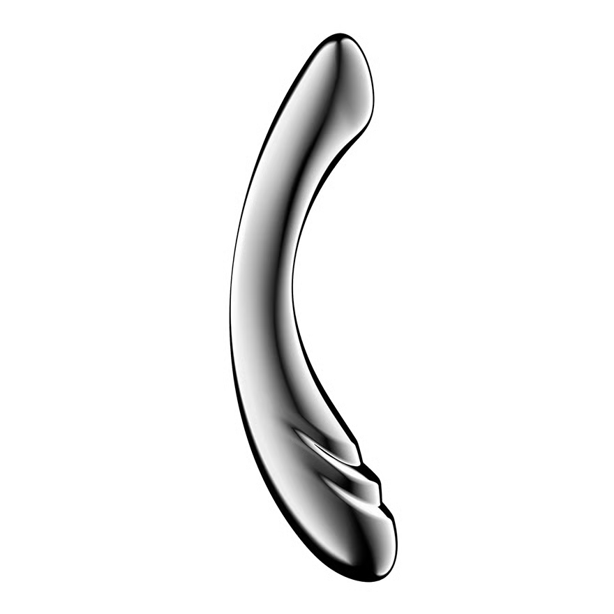 Dildo en Acier Inoxydable - Satisfyer Pure Gravity 3 | Point-G, Double Texture & Massif