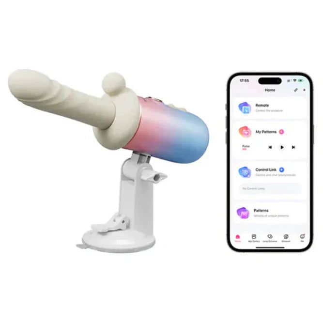 Sex Machine 3 en 1 - Lovense Spinel | Vibrant, Chauffante, Va-et-Vient & Connectée Lovense Sensations plus