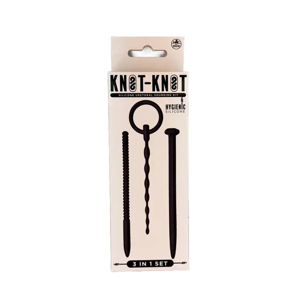 Sondes urétrales en silicone Knot-Knot NMC | Kit de 3 pièces Excellent Power Sensations plus