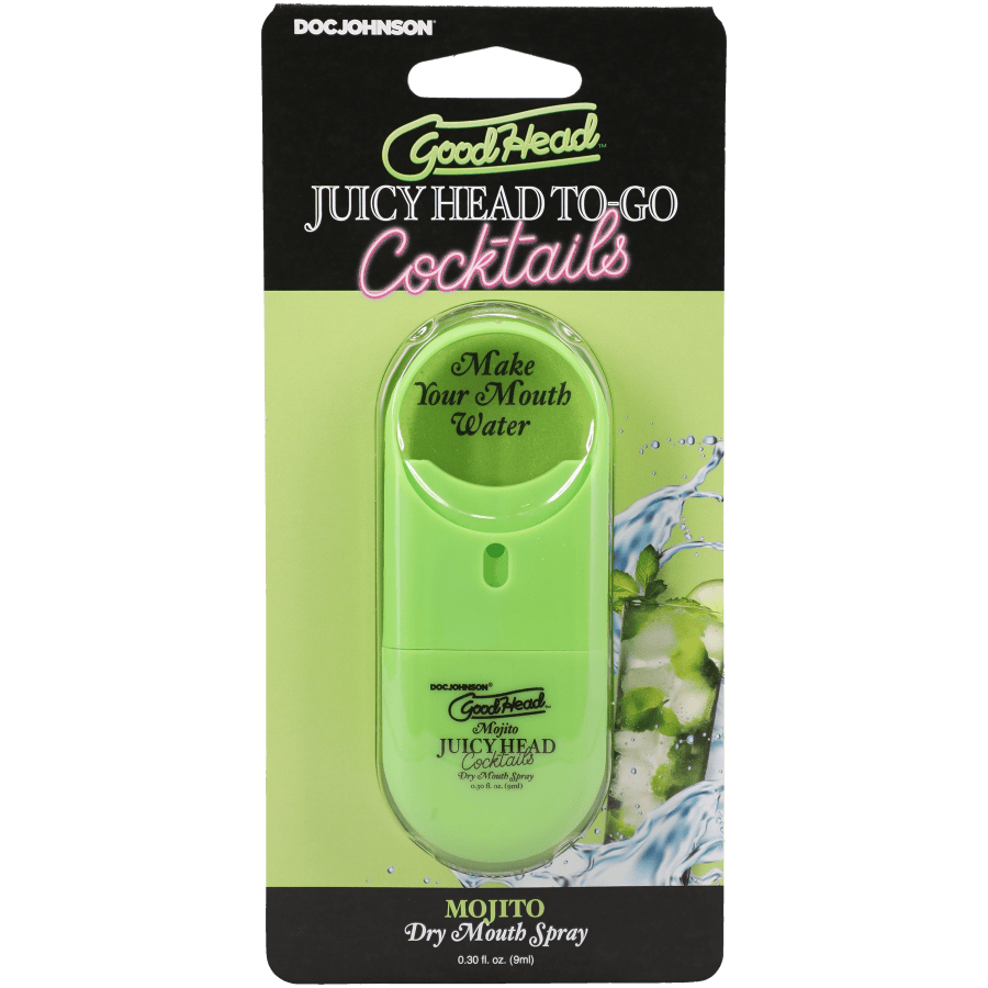 Spray Oral Bouche Sèche - GoodHead Juicy Head To-Go | Hydratant & de Saveurs Cocktails Doc Johnson Sensations plus
