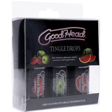 Stimulant Oral - GoodHead Tingle Drops |  Coffret de 3 Boosters pour Sexe Oral GoodHead Sensations plus