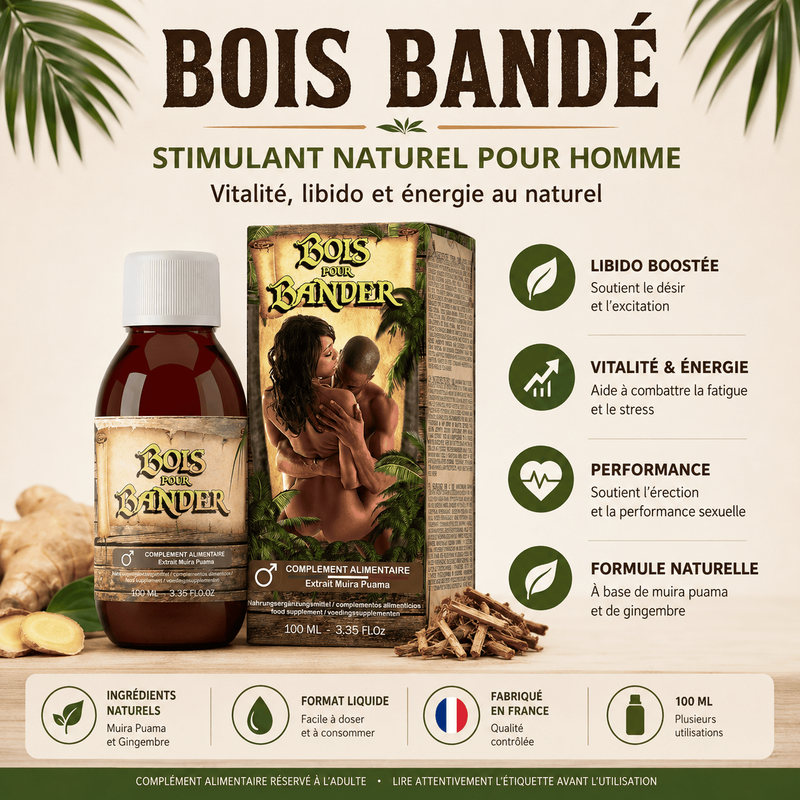 Stimulant Sexuel pour Homme - Bois Bandé Ruf | Vitalité & Énergie Ruf Sensations plus