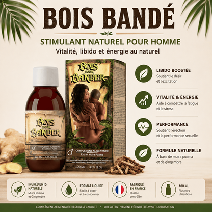 Stimulant Sexuel pour Homme - Bois Bandé Ruf | Vitalité & Énergie Ruf Sensations plus