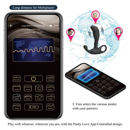 Stimulateur Anal Connecté Prostate & Périnée - Andrew | Pretty Love Pretty Love Sensations plus