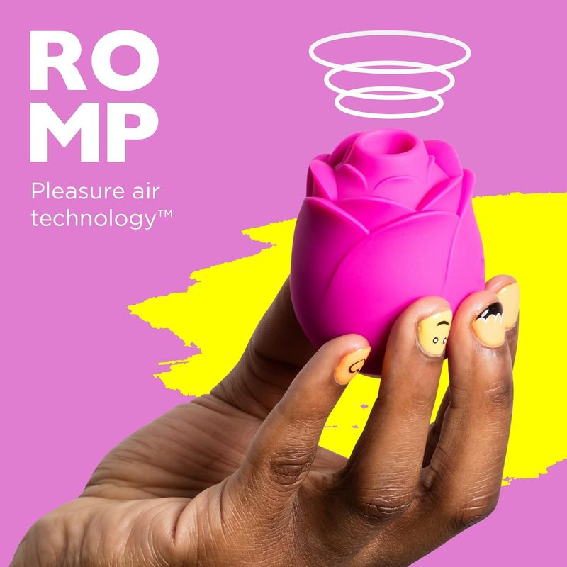 Stimulateur Clitoridien 2-en1 - Romp Rose 2 | Pleasure Air ROMP Sensations plus