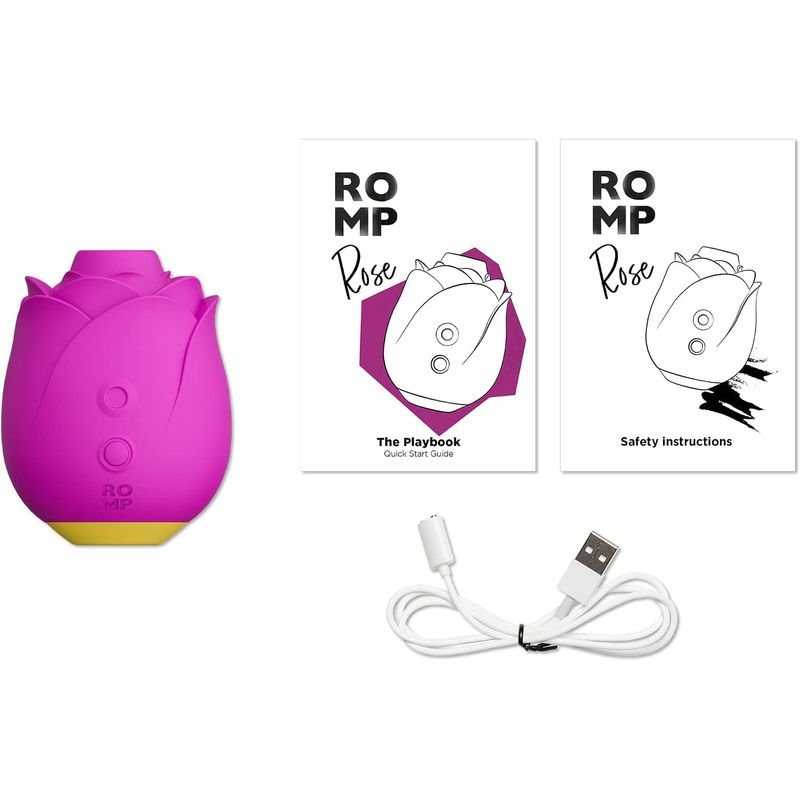 Stimulateur Clitoridien 2-en1 - Romp Rose 2 | Pleasure Air ROMP Sensations plus