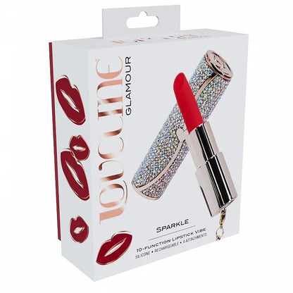 Stimulateur Clitoridien - Loveline Lipstick | 10 fonctions & 4 Embouts Sensations Plus Sensations plus