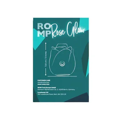 Stimulateur Clitoridien - ROMP Rose Glow  | Pleasure Air Addiction Sensations plus