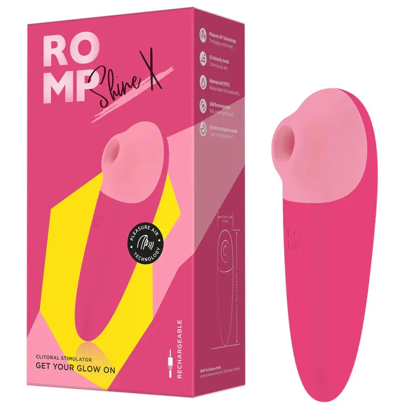 Stimulateur Clitoridien - ROMP Shine X | Womanizer Pleasure Air ROMP Sensations plus