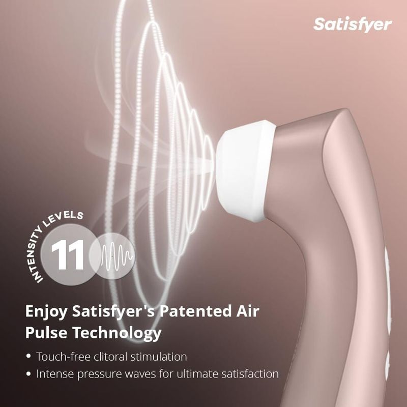 Stimulateur clitoridien - Satisfyer Pro 2+ | Air Pulse & Vibrations Satisfyer Sensations plus