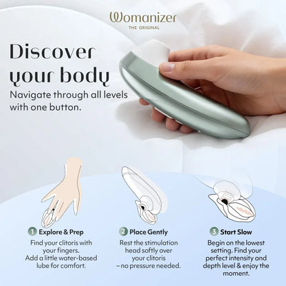 Stimulateur Clitoridien - Womanizer Pro | 11 Niveaux Pleasure Air Womanizer Sensations plus