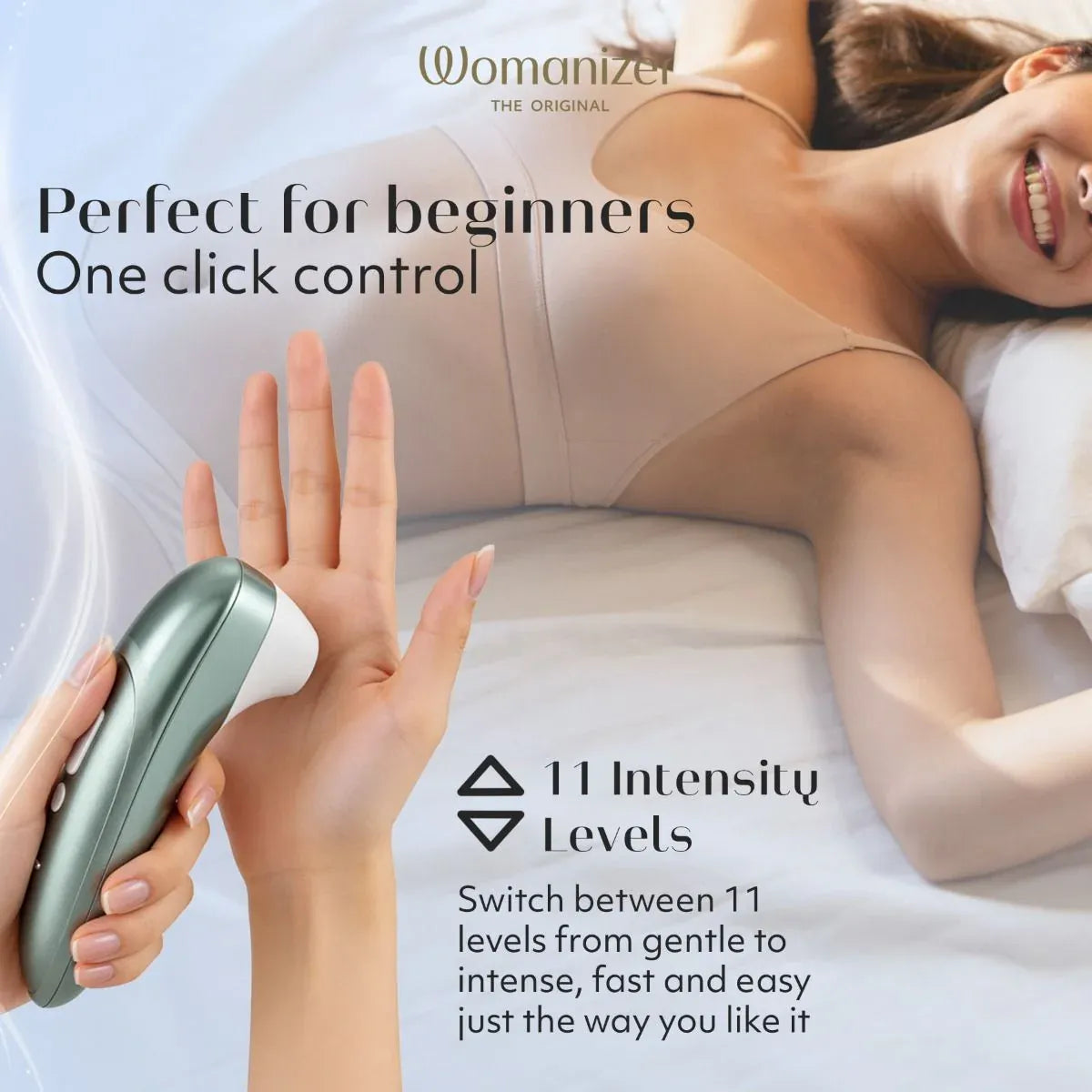 Stimulateur Clitoridien - Womanizer Pro | 11 Niveaux Pleasure Air Womanizer Sensations plus