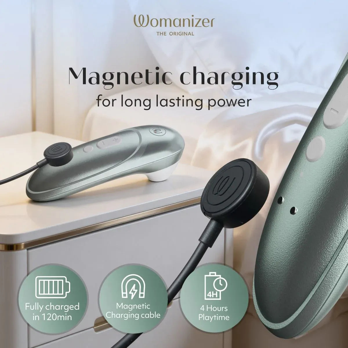 Stimulateur Clitoridien - Womanizer Pro | 11 Niveaux Pleasure Air Womanizer Sensations plus