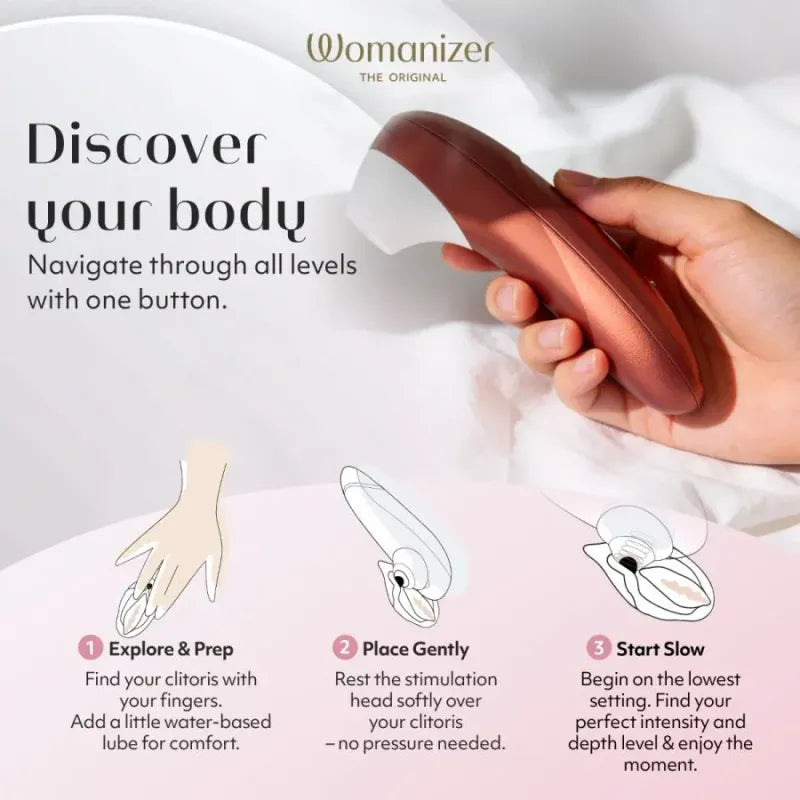 Stimulateur Clitoridien - Womanizer Pro | 11 Niveaux Pleasure Air Womanizer Sensations plus