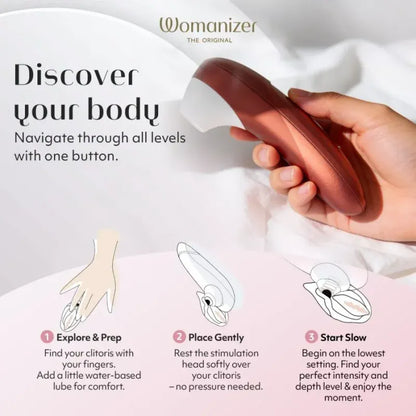 Stimulateur Clitoridien - Womanizer Pro | 11 Niveaux Pleasure Air Womanizer Sensations plus