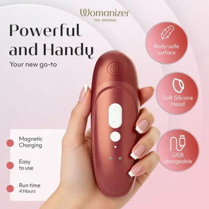 Stimulateur Clitoridien - Womanizer Pro | 11 Niveaux Pleasure Air Womanizer Sensations plus