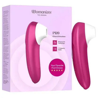 Stimulateur Clitoridien - Womanizer Pro | 11 Niveaux Pleasure Air Womanizer Sensations plus