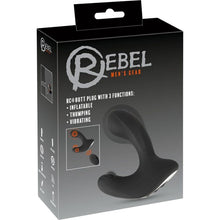 Stimulateur de Prostate Vibrant - Rebel - RC Butt Plug with 3 functions Rebel Sensations plus