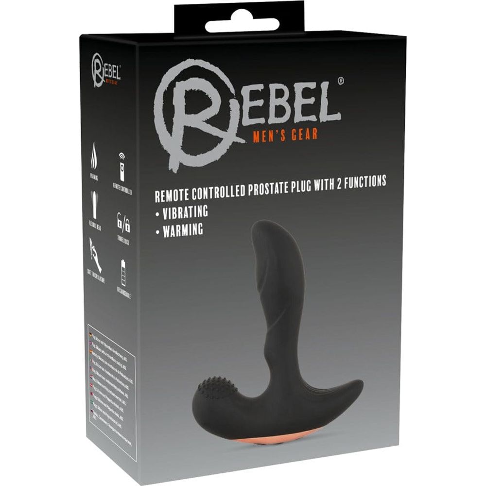 Stimulateur de Prostate Vibrant - Rebel - Remote Controlled Prostate Plug with 2 Functions Sensations Plus Sensations plus