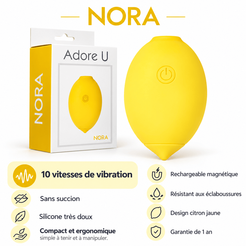 Stimulateur Vibrant Clitoridien Rechargeable - Nora Lemon | Adore U Adore U Sensations plus