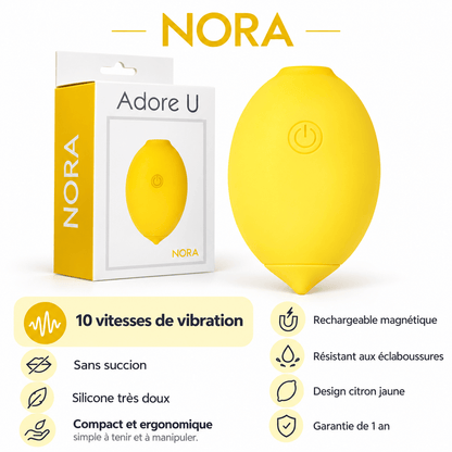 Stimulateur Vibrant Clitoridien Rechargeable - Nora Lemon | Adore U Adore U Sensations plus