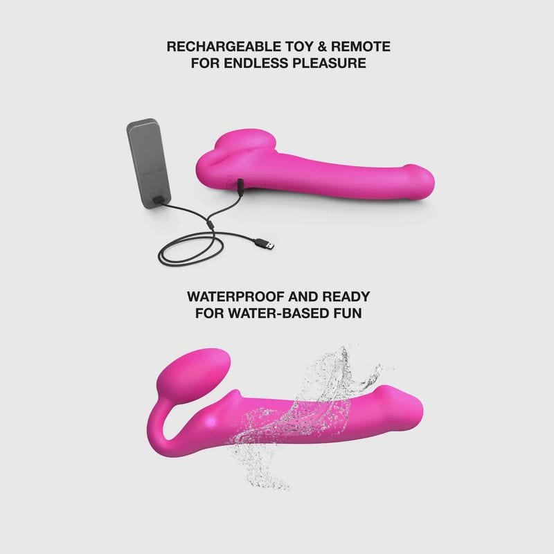 Strap-On Strapless Vibrant - Strap-On-Me | Large, 3 Moteurs & Semi-Réaliste Strap-on-me Sensations plus