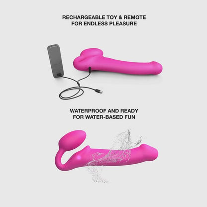 Strap-On Strapless Vibrant - Strap-On-Me | Large, 3 Moteurs & Semi-Réaliste Strap-on-me Sensations plus