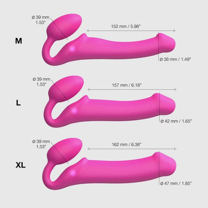 Strap-On Strapless Vibrant - Strap-On-Me | Medium, 3 Moteurs & Semi-Réaliste Strap-on-me Sensations plus