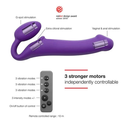 Strap-On Taille Large - Strap-On-Me | Vibrant 3 Moteurs & Semi-Réaliste Strap-on-me Sensations plus
