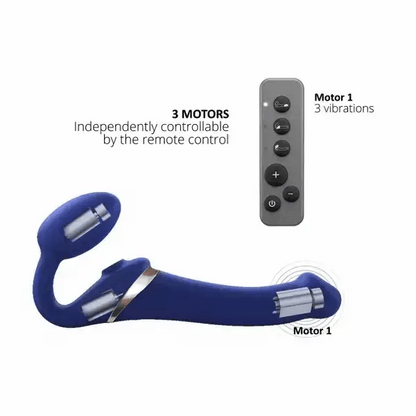 Strap-On Vibrant & Tapotements - Strap-On-Me Multi-Orgasme | Format Extra-Large Strap-on-me Sensations plus