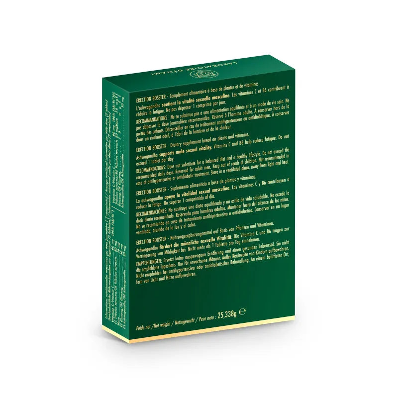 Supplément pour Homme - Erection Booster | 30 comprimés Laboratoire Dynami Sensations plus