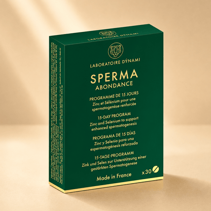Supplément pour Homme – Sperma Abondance | 30 Comprimés Laboratoire Dynami Sensations plus