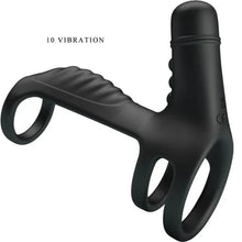 Triple Anneau Vibrant - Sling | Prolonge l’Érection & Réveille Clitoris & Point G Pretty Love Sensations plus