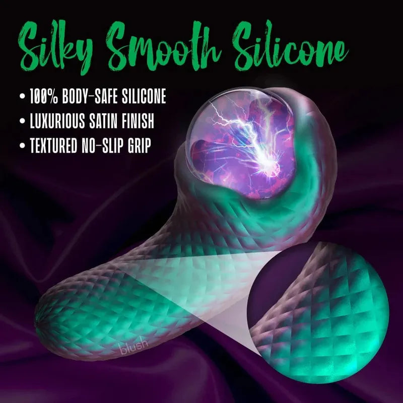 Vibrateur 2 en 1 -  Enchanted Serpent | Double Moteur & Globe Plasma Blush Novelties Sensations plus