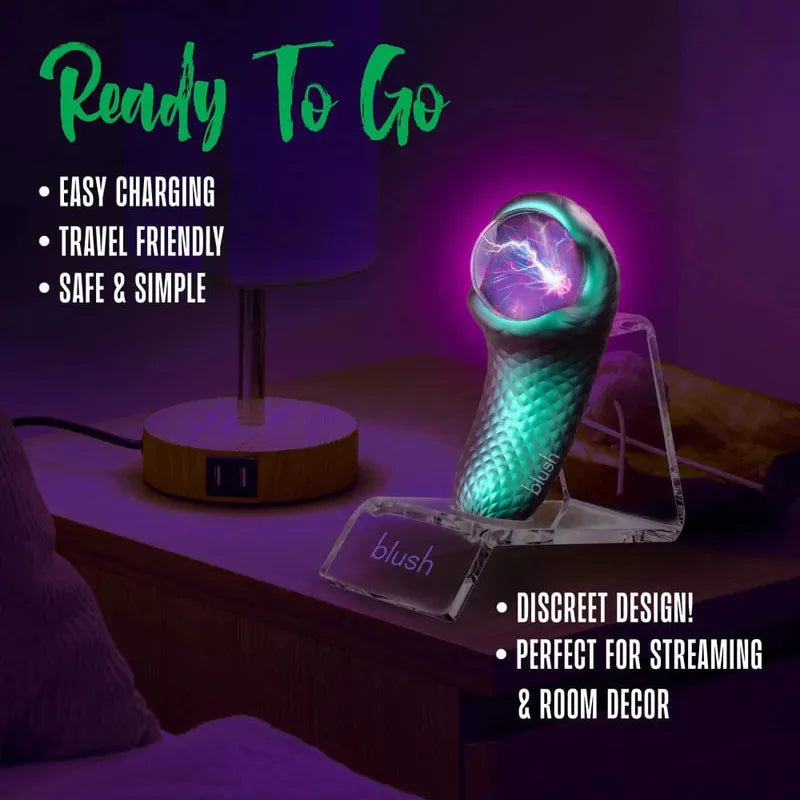 Vibrateur 2 en 1 -  Enchanted Serpent | Double Moteur & Globe Plasma Blush Novelties Sensations plus