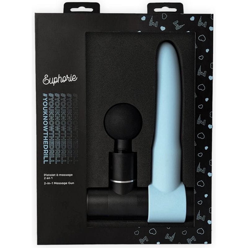 Vibrateur 2 en 1 Massage et Vaginal - Euphorie - #Youknowthedrill Euphorie Sensations plus