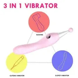 Vibrator 3 in 1 Clitoral and G-Spot - Secwell - NaNa Pinpoint Sensations Plus Vibrator 3 in 1 Clitoral and G-Spot - Secwell - NaNa Pinpoint Sensations Plus