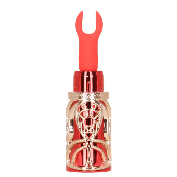 Vibrateur à Clitoris 4 en 1 - Kiss Lipstick | 4 Embouts Stimulants & 10 Modes de Vibration BMS Factory Sensations plus