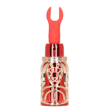 Vibrateur à Clitoris 4 en 1 - Kiss Lipstick | 4 Embouts Stimulants & 10 Modes de Vibration BMS Factory Sensations plus