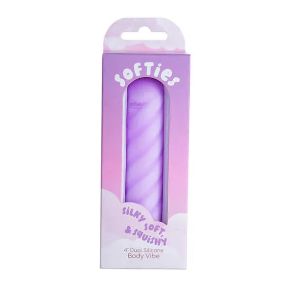 Vibrateur à clitoris - Softies 4” Dual Silicone Body Vibe Softies Sensations plus
