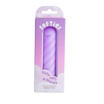Vibrateur à clitoris - Softies 4” Dual Silicone Body Vibe Softies Sensations plus
