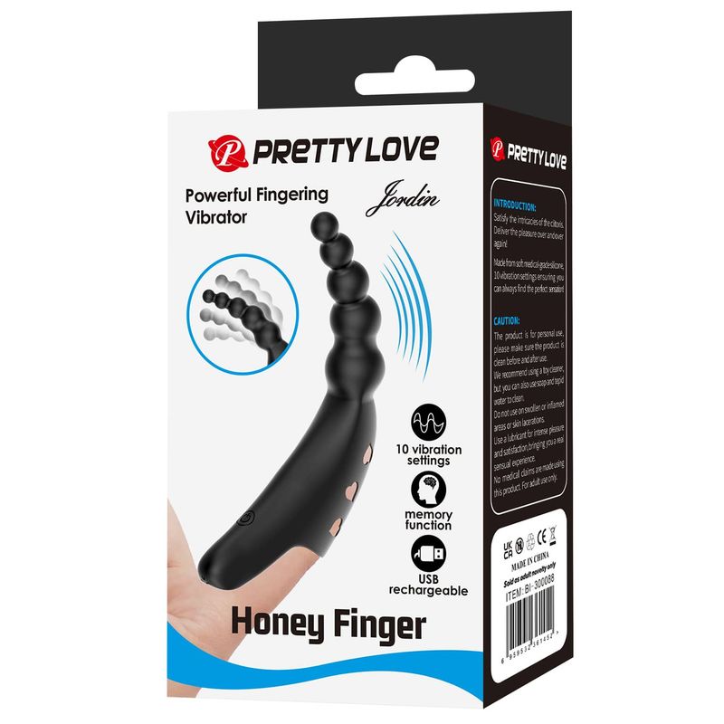 Vibrateur à Doigt - Pretty Love Jordin | Stimuler Point G, Clitoris & la Zone Anale Pretty Love Sensations plus