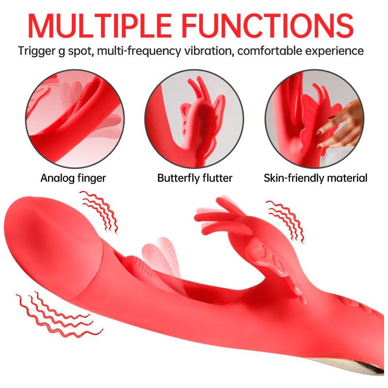 Vibrateur à Mouvement - Secwell - Butterfly Finger Tapping Vibrator Secwell Sensations plus