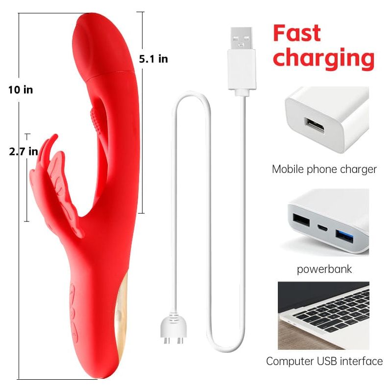 Vibrateur à Mouvement - Secwell - Butterfly Finger Tapping Vibrator Secwell Sensations plus