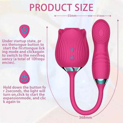 Vibrateur à Succion & Mouvement - Roméo Flower | Osez-Vous Osez-Vous Sensations plus