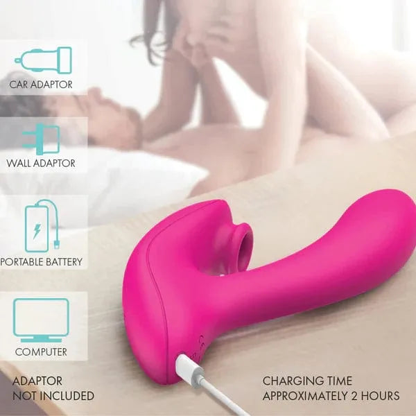 Vibrateur à Succion - Pure Love - Stacy's Dog - Pulsating Pleasure Dual Vibrator BMS Factory Sensations plus