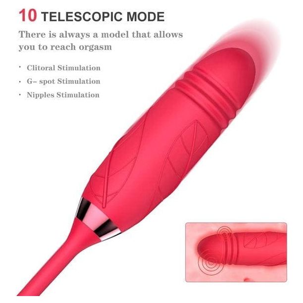 Vibrateur à Succion - Secwell - Rose Toy With Thrusting Secwell Sensations plus