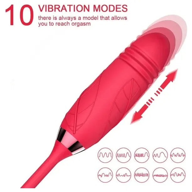 Vibrateur à Succion - Secwell - Rose Toy With Thrusting Secwell Sensations plus